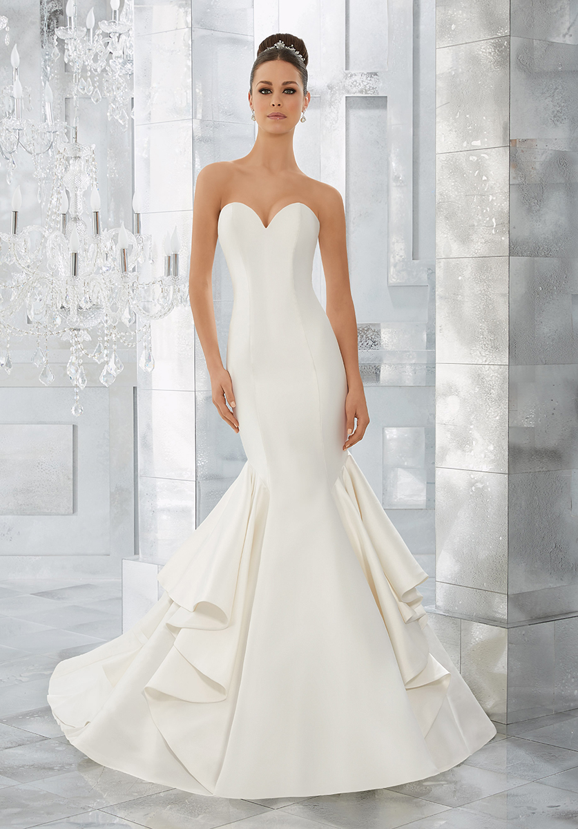 Mori Lee wedding dress 2674 Ivory color with length 58